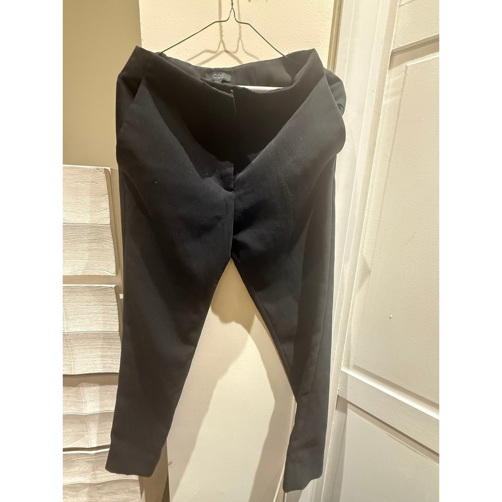COS Black Slim Fit Ankle Trousers Tailored Tapered Dress Pants Women's Size 6